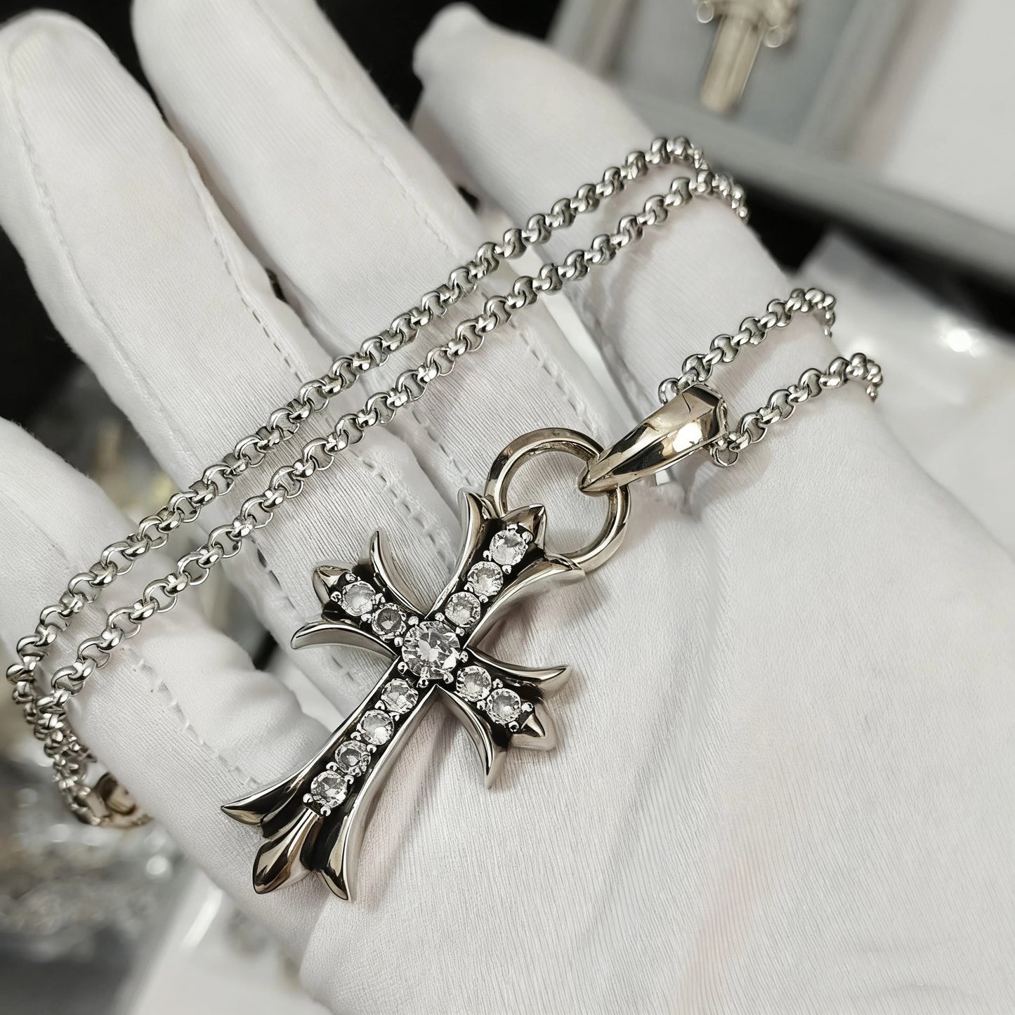 Hexagram Star Sword Anchor Pendant